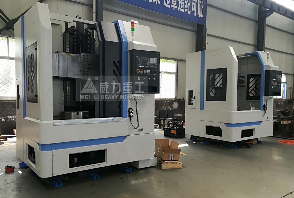 小型數(shù)控立車加工車間